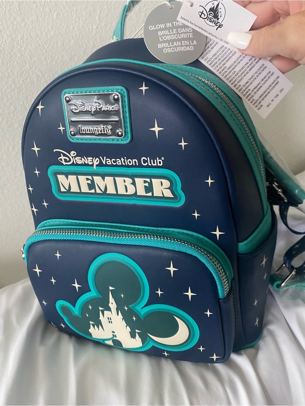 Disney Vacation Club Member Navy & Teal Kids Mini Backpack